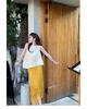 2025 Elegant Miyake Sleeveless Top & Pleated Tassel Midi Skirt Set for Women