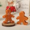 Christmas Gingerbread Man Scented Candle - Holiday Atmosphere Ornament & Cartoon Decor Prop.