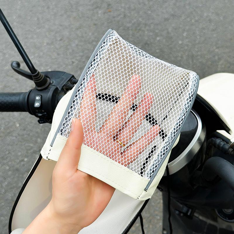 Cute 3D Sunshade Cover Breathable Handlebar Gloves UV Protection Summer Electric Vehicle Sunscreen Motorcycle Gloves
