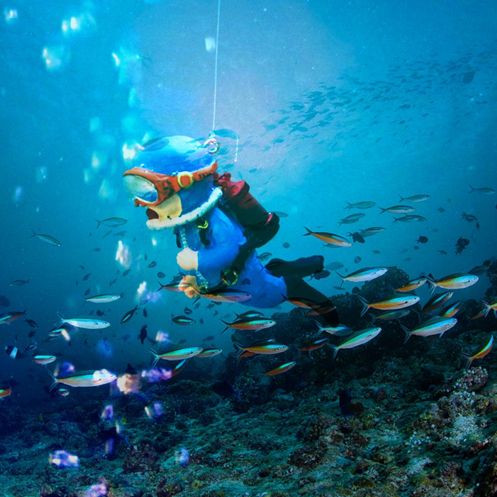 Resin Aquarium Mini Floating Diver Fine Craftsmanship Exquisite Details Fish Tank Layout Prop Underwater World Ornaments