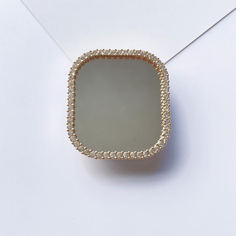 Korean Style Creative Heart Mirror Diamond Phone Stand with Retractable Airbag and Custom Logo