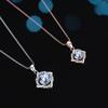 Windmill Mozzarella Diamond Pendant Femininity Collarbone Chain Sterling Silver Korean Version Fashion Rose Gold Necklace