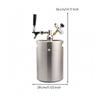 Stainless Steel Mini Keg Beverage Dispenser Easy to Clean Refreshment