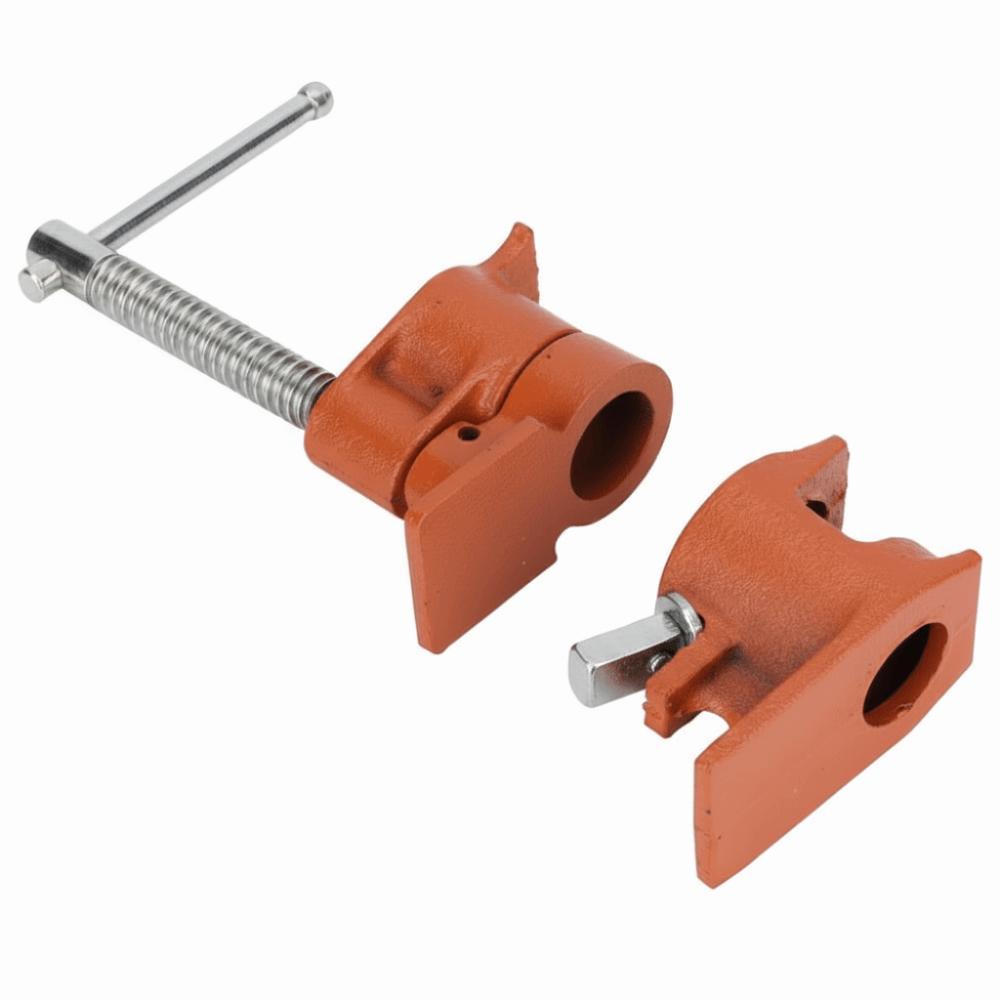 With Handle Pipe Clamp Jaws Cast iron Clamp Fixture Set Durable Woodworking Tool Kit Plumbing Jobs