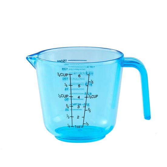 Clear Scale with Measuring Cup Handle Plastic Graduated Measuring Mugs for Kitchen