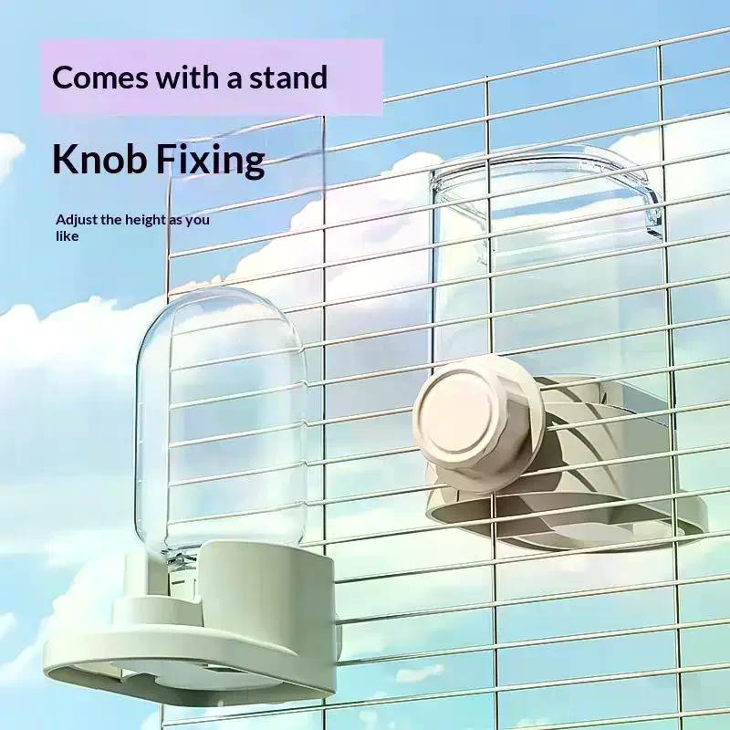 Automatic Bird Water Feeder Drinker Detachable Washable Bird Cage Accessory for Parrot Lovebird Indoor Home Aviary Use