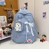 School Bag Two-Dimensional Baby Bag Transparent Bar Pain Bag Cute Large-Capacity Backpack Dopamine Color Matching School Bag