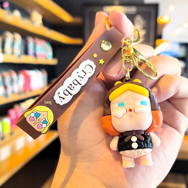 Cry Baby Keychain: Cute Cartoon Pendant for Children's Day & Dragon Boat Festival