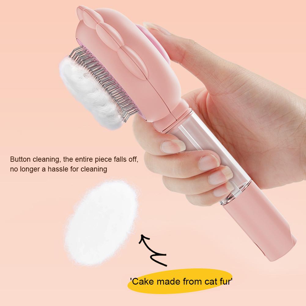 Cat Hair Brush With Water Spray Multifunctional 3 In 1 Pet Hair Cleaning Brush For Long Short Hair