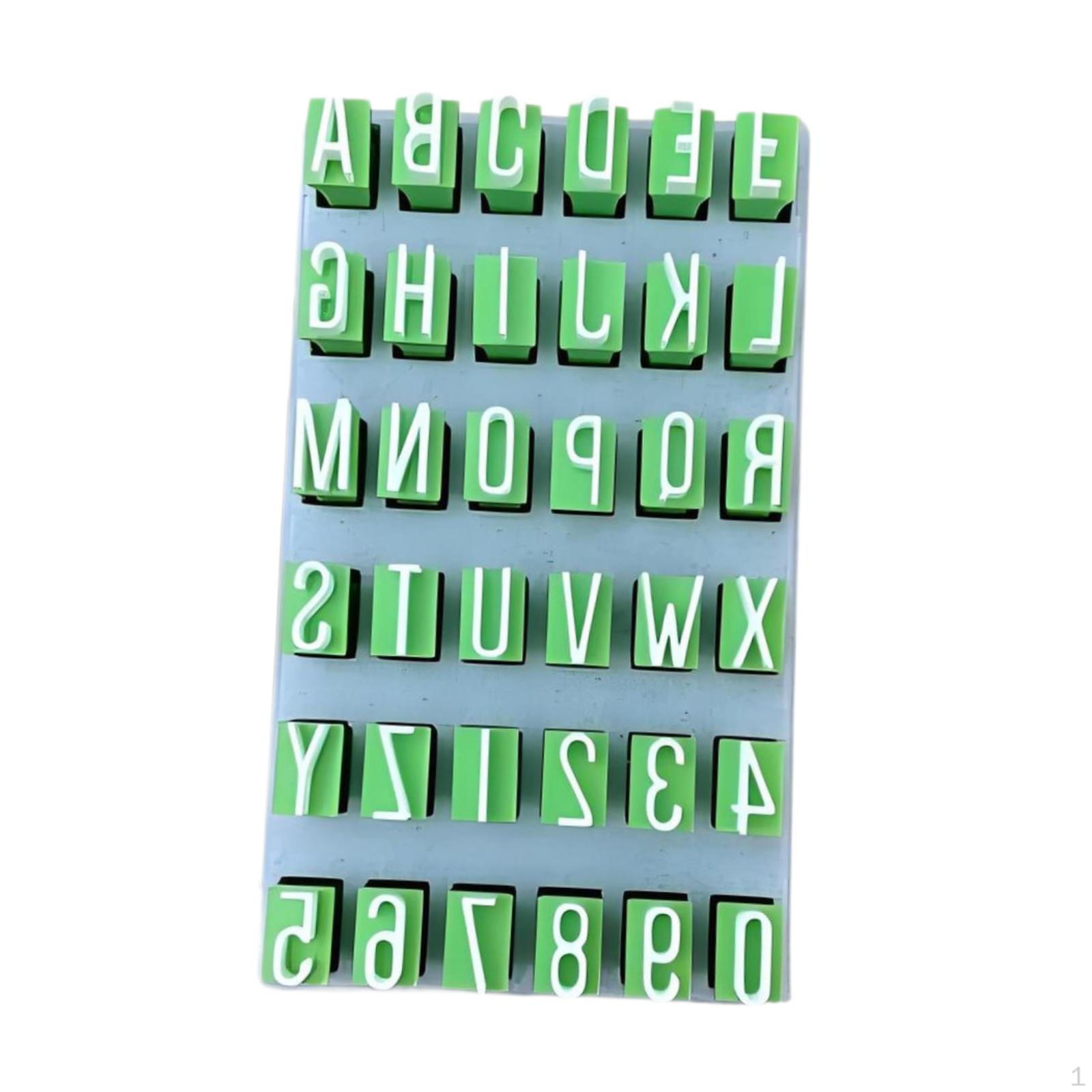 

Alphabet Clay Stamp Set, Tools, Letter Stamps Set for DIY Handmade Crafts Uppercase