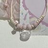 Woven Black and White Cat Head Couple Bracelet Cute Colored Cat Head Gift Hand Rope for Girlfriends and Friends