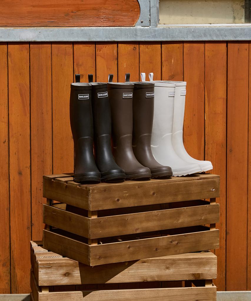 Nuart Studio [Natural Rubber] Classic Long Rain Boots - 3 Colors