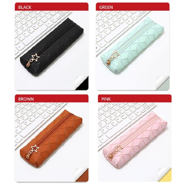Waterproof Pencil Case Leather Pencil Bag Light Weight Foldable Pen Organiser For Markers Highlighters And Art Supplies