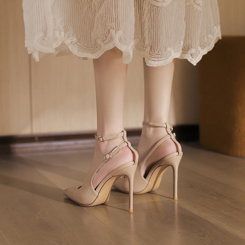 2025 Herbst Leopardenmuster Einriemen Dünne High Heel Pumps für Damen