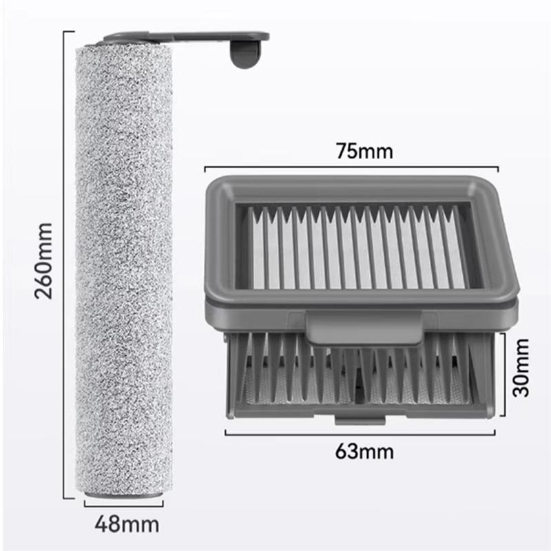 ABBY-Suitable For Dreame Floor Scrubber H12/H12s/H11S/M12/M12PRO/H111PRO Roller Brush Accessories Filter Core