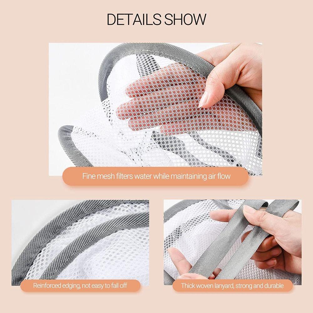 Laundry Hanging Basket Beauty Egg Dryer Makeup Puff Holder Drying Net Bag Mesh Rack Hanging Basket