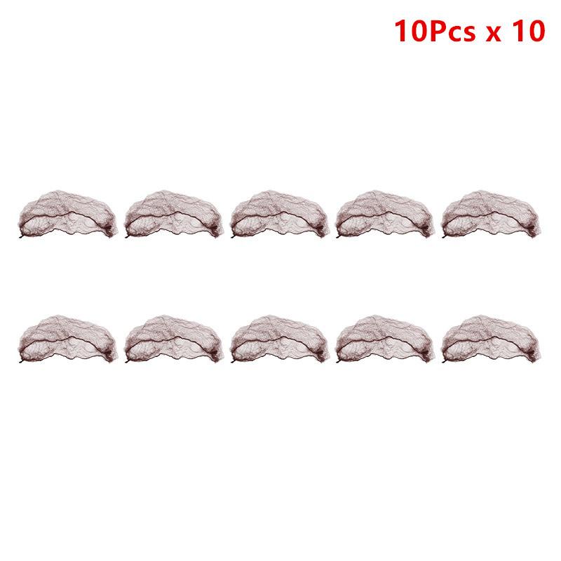 10-100Pcs Elastic Nylon Hairnet Hair Nets For Wigs Weave Invisible Hair Soft Lines Dancing Hairnet for Bun Hair Styling Tools