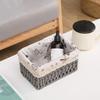 Rustic Style Cosmetics Storage Box Save Space Snacks Fruit Basket Weaving  Storage Tray  Bread