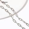 14K Gold Plated Paperclip Link Chain Oval Link Cable Bulk For DIY Jewelry Making Findings Necklace Bracelet Crafts Components