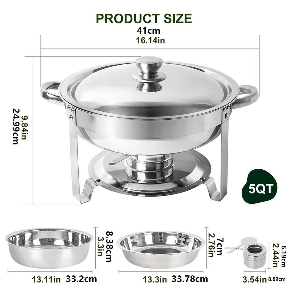 

Самовар из нержавеющей стали с крышкой, коммерческий подогреватель для еды для отеля, банкета, ресторана