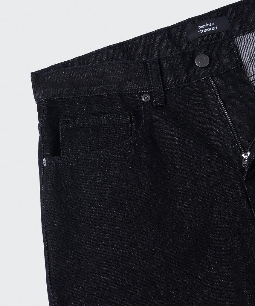 Musinsa Standard Regular Fit Denim Pants [Raw Black]