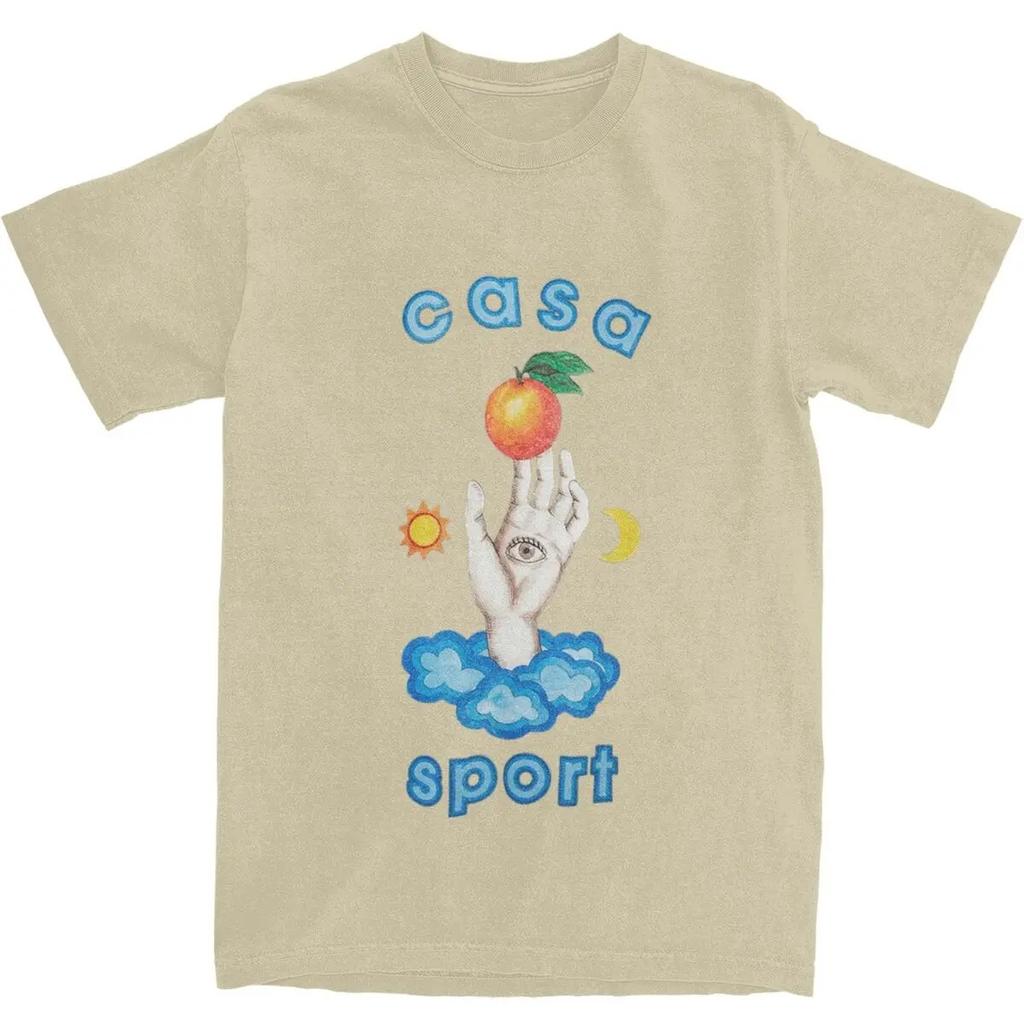 Casablanca Tennis Club pro Unisex Dámské Trička Oblečení Trendy Tričko Tričko Čistá Bavlna Oblečení pro Dospělé 2024 Nové Unisex