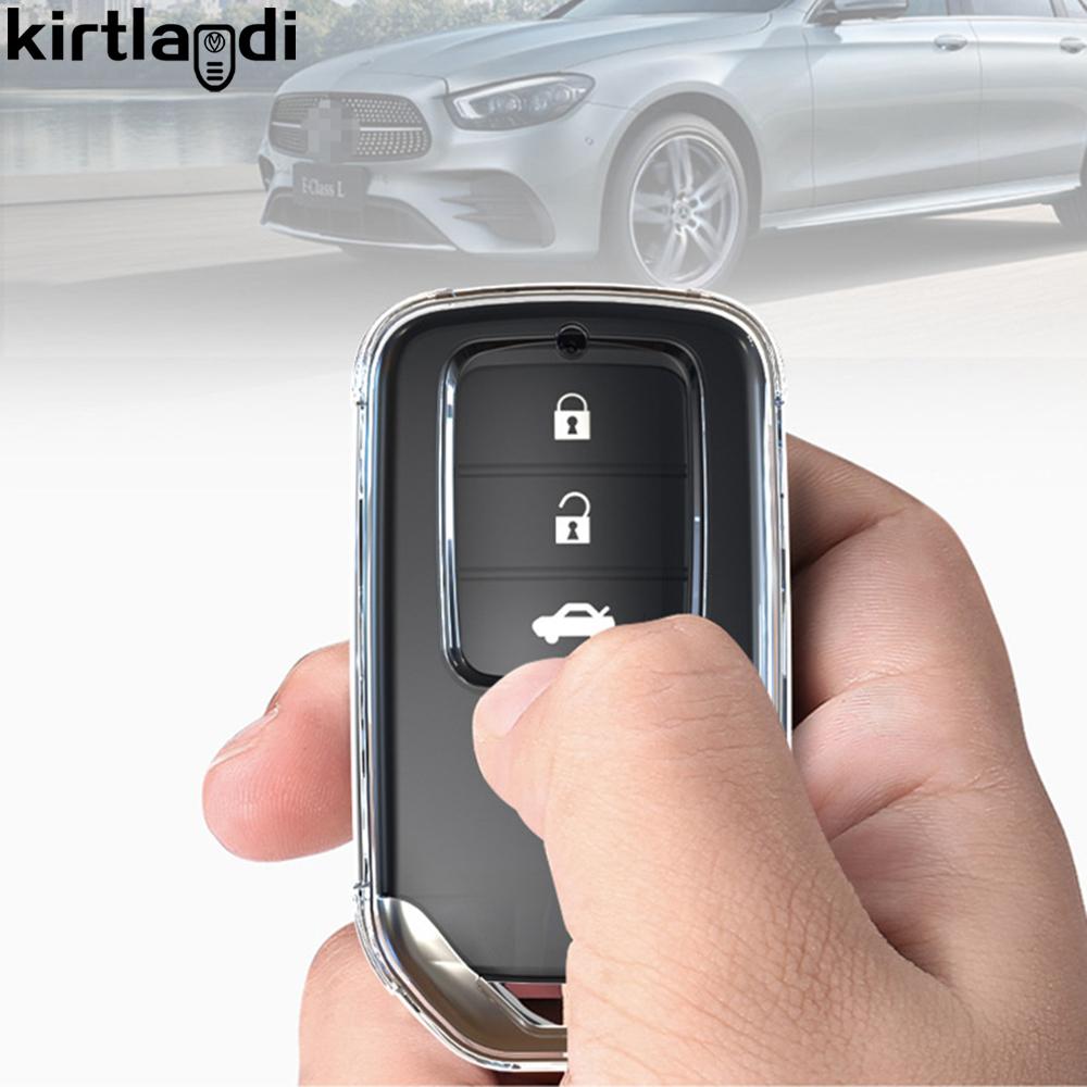 Soft TPU Remote Car Key Case For Honda Crv 2022 HR-V Civic 10 Fit GP5 Shuttle Gp8 JADE VEZEL City Jazz BRV Cover Accessories