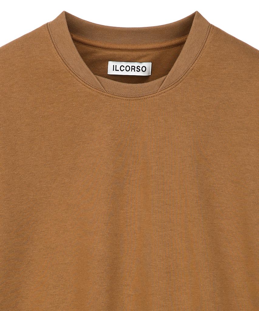 IL CORSO Double Neck Sweatshirt Sepia Iets5F001S2