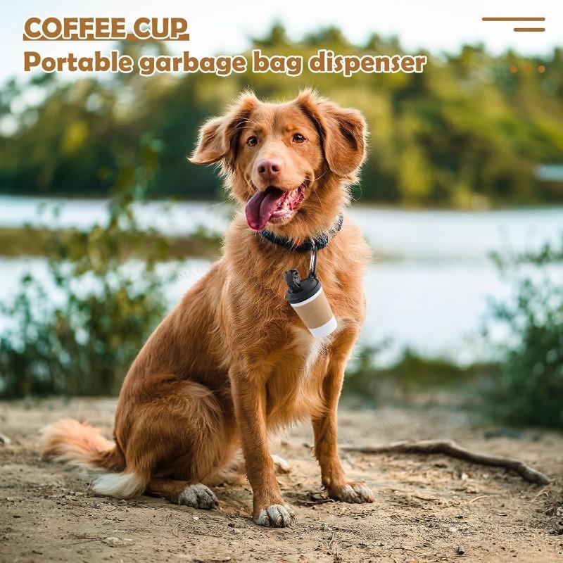 1PCS Dog Poop Bag Dispenser Holder Portable Plastic Dog Poop Bag Holder Outdoor Accessory for Pet Dog Outdoor Travel Accessory