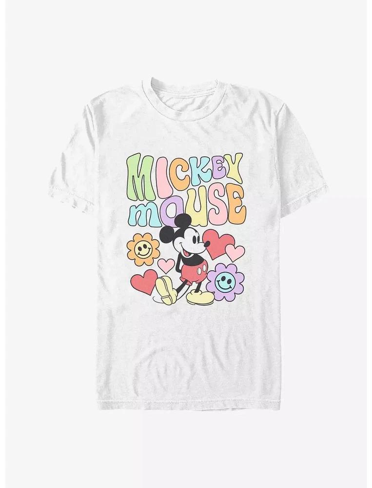Mouse Floral White TShirt S