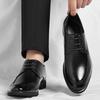 Fashion Big Size Solid Color Dress Shoes for Men 2025 Autumn New Designer Leather Shoes Male Formal Commuting Fashion Casual Shoes Man