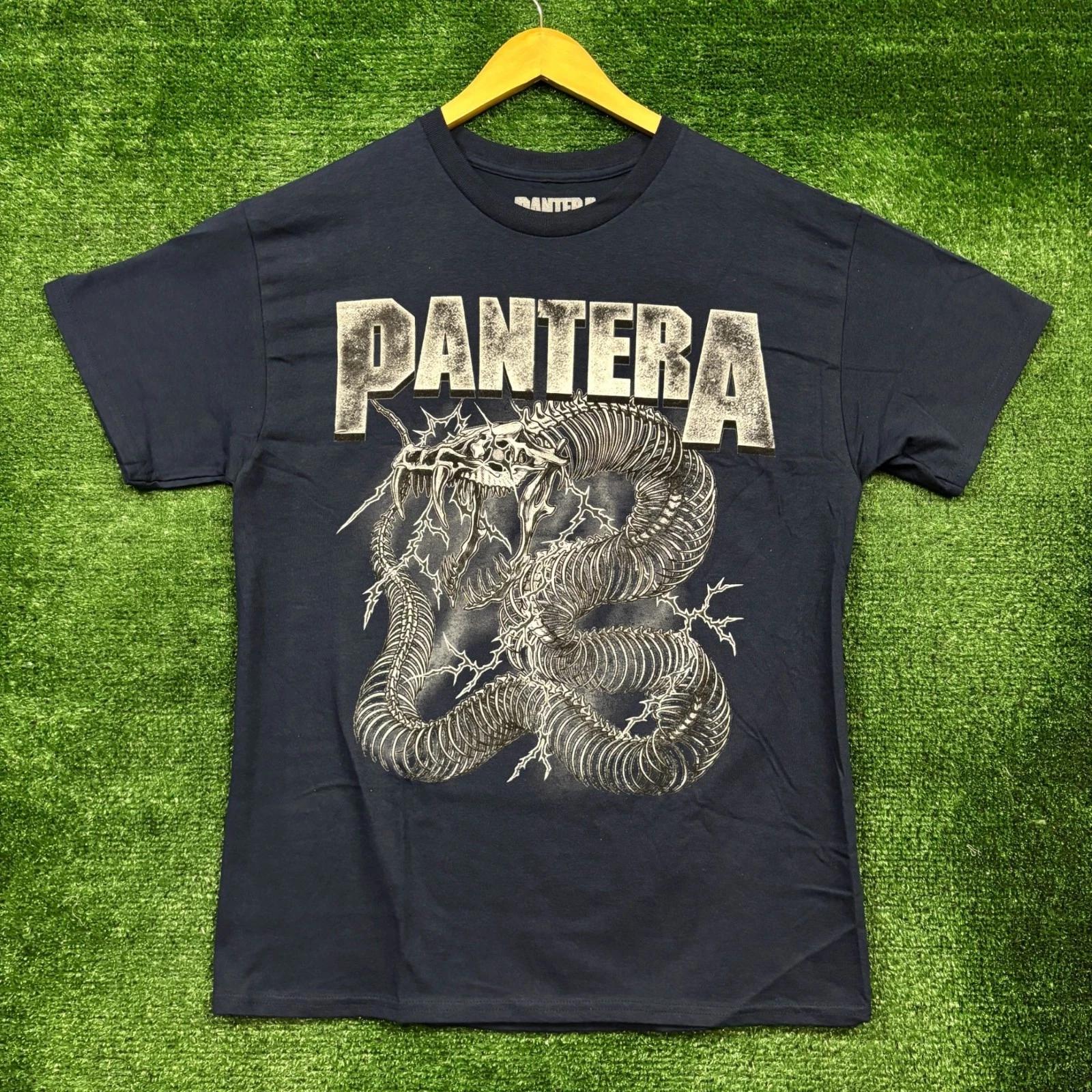 Pantera Skeletal Snake Thrash Metal Band T-Shirt Size Large L