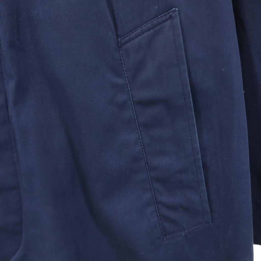 US ARMY 70s DLA Vintage All Weather Coat Stainless collar coat 36R Navy Men's Used