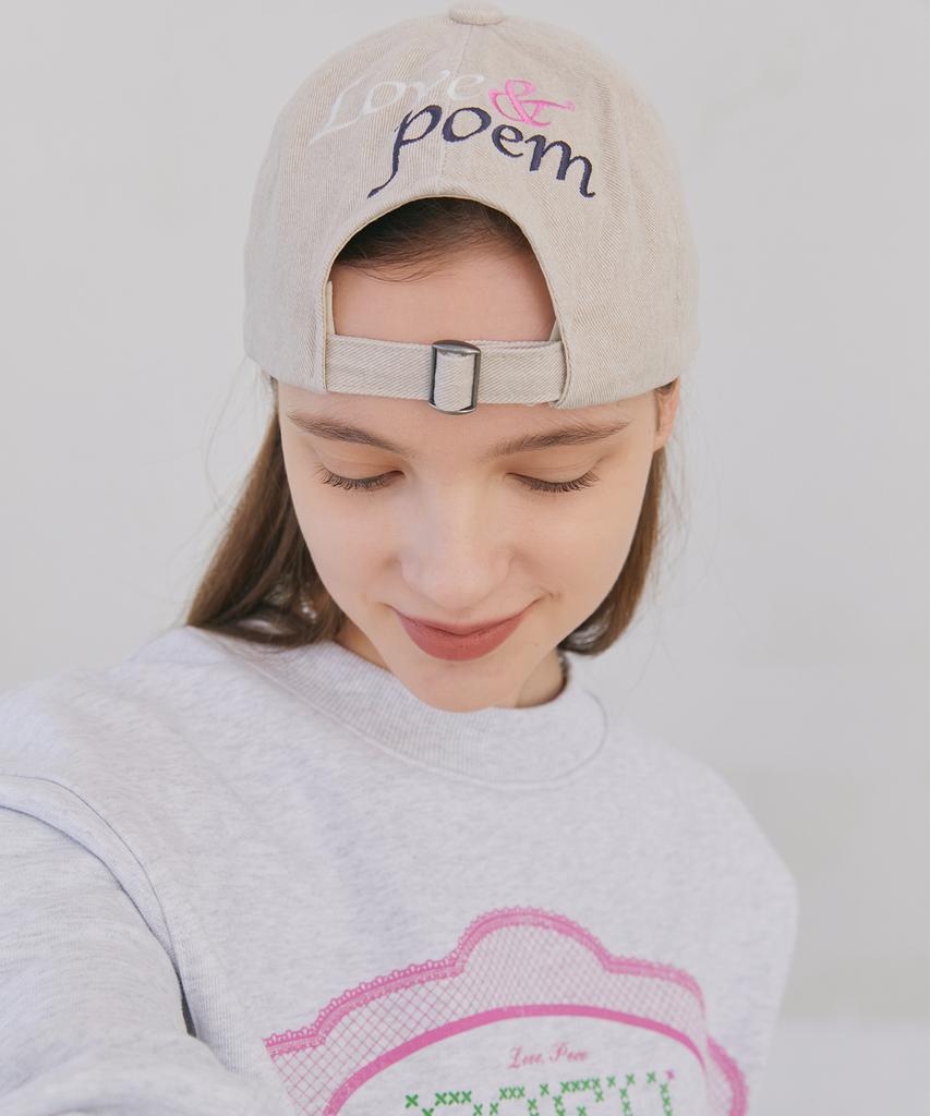 POEV Love Poem Ball Cap - Beige