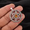 Natural Citrine Gemstone 925 Sterling Silver Handmade Beautiful Pendant 1.48" CP-29-6
