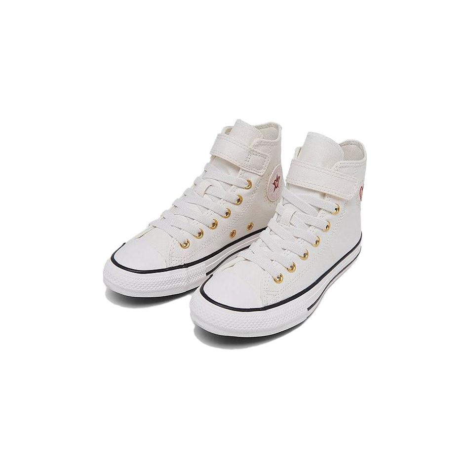 Converse Chuck Taylor All Star Easy-On High PS Valentines Day 2023 - Vintage White Kids Sneakers Cream Back-Alley-Brick A04951F