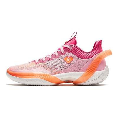 Three Points Rain 1 Valentinstag Farbgebung Dämpfend Atmungsaktiv Low-Top Basketballschuhe Herren Sneaker Pink 912411102-2