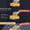 Copper Ball Valve, Female to Male, Multiple Thread Sizes, Quick Open Long Handle for Tap Water Pipe.