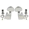 Musiclily Pro Guitar Tuners for Button Chrome 3+3 Electric/Acoustic Guitars, Half-Moon