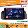 Car Radio For Honda Accord 8 Spirior 2008 - 2013 Android Radio Multimedia Player GPS Navigation Carplay Auto Wifi BT 2DIN DVD
