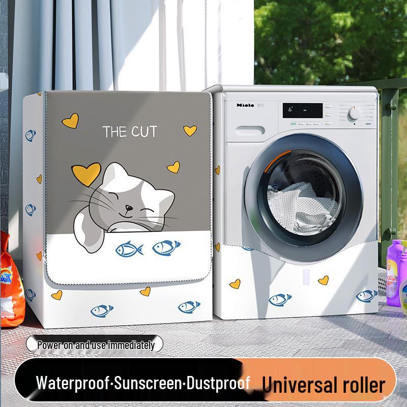 Universelle wasserdichte staubdichte Sonnenschutzhülle für 10 kg vollautomatische Waschmaschinen