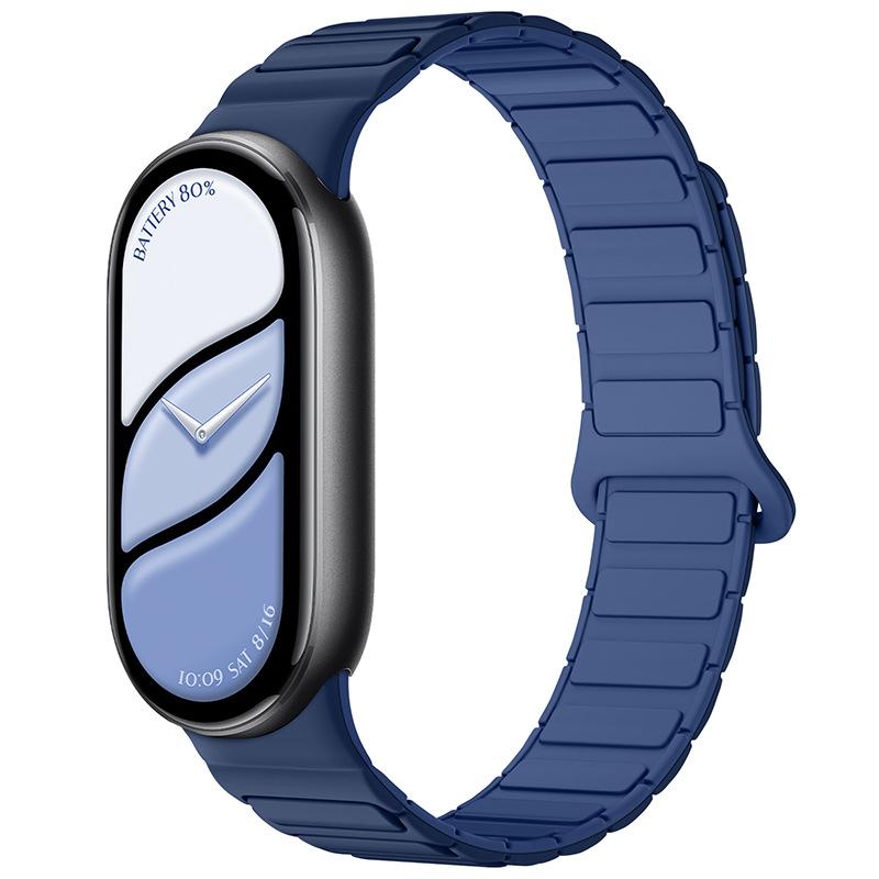 Magnetiskt looparmband för Mi Band 10 Rem Silikon Sportarmband för Xiaomi Mi Band 10 9 8 Correa Band Armbandsaccessoarer