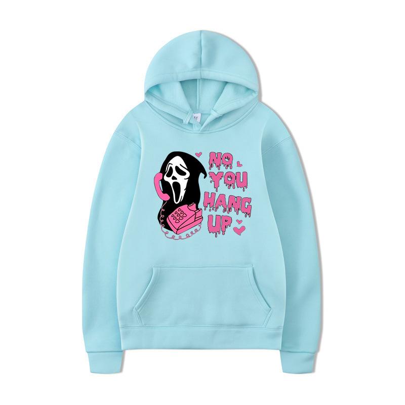 Halloween Lockeres Lässiges Bedrucktes Buntes Kapuzensweatshirt Langärmlig Herbst Winter Mode Stil Hoodies