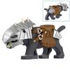 MOC Medieval Wolf Building Blocks Castle Army Knight Soldiers Figures Mount Animal Bricks Toys Gift DF004