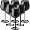 6 Pezzi Nuovo Acciaio Inossidabile Vetro Cocktail Creativo Metallo Vino Bar Champagne Vino Rosso Bicchiere Barware Tazza