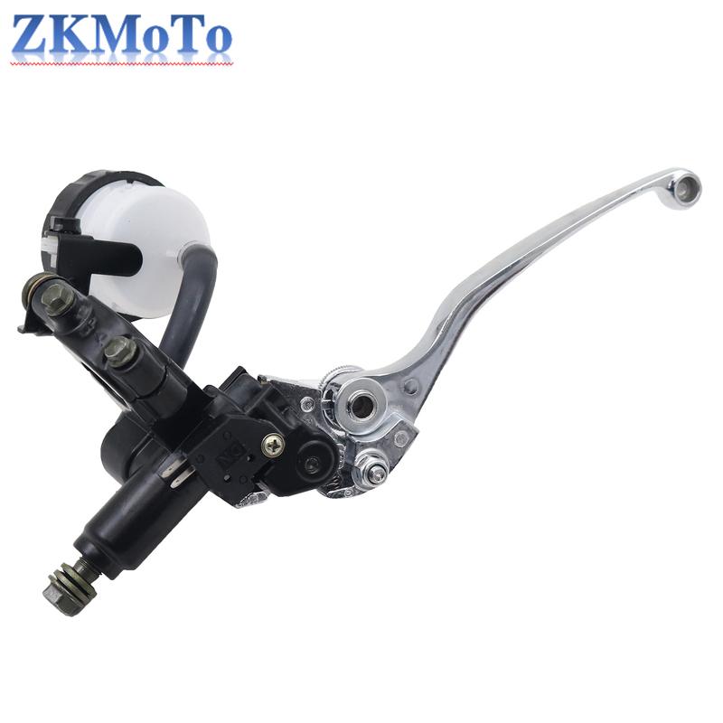 7/8" 22mm Motorcycle Clutch Brake Master Cylinder Reservoir Levers Kit Fluid Reservoir Set Honda SUZUKI GSX-R125 150 250 400 600