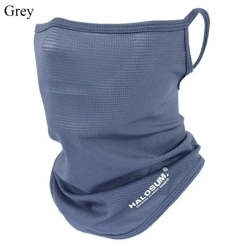 

1PC UPF50+ Cooling Face Mask Summer Sun Protection Balaclava for Men Women Cycling Outdoor Sports Breathable Neck Gaiter серый