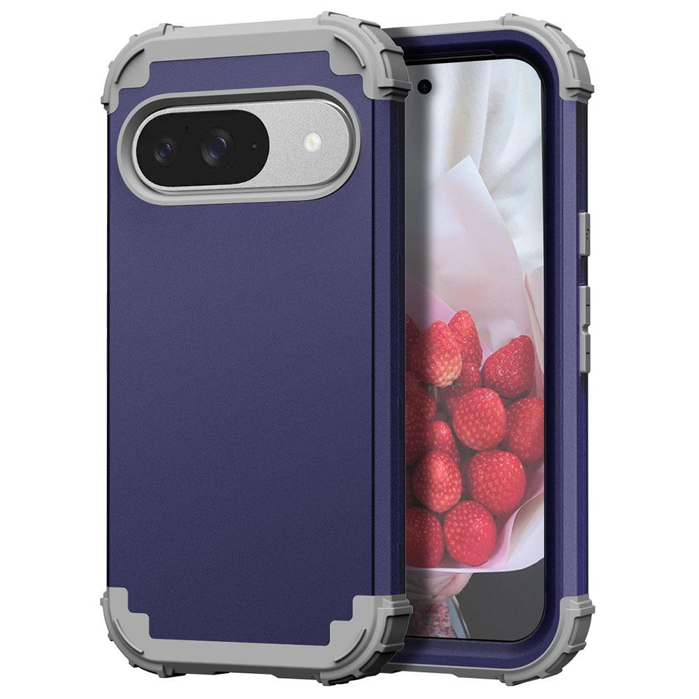 

L-Style For Google Pixel 9 Case Shockproof PC+TPU Phone Back Cover Blue