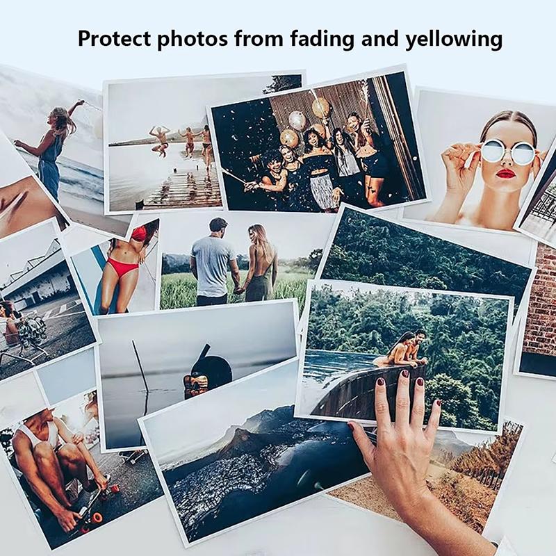 20 Foi Film Laminare la Rece Hologramă Sticlă Spartă Card Foto Film Laminare Autocolant A4 Stea Punct Lucios Film Holografic Foto