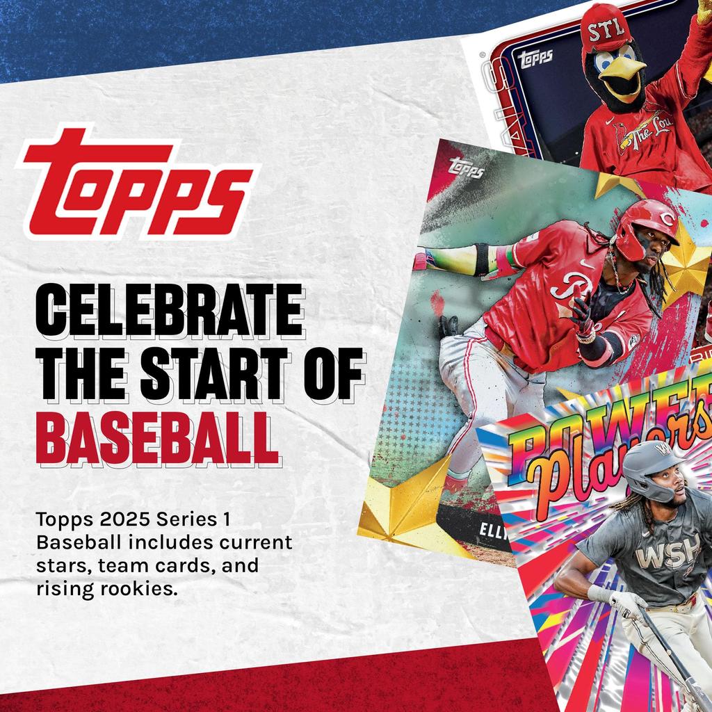2025 Topps Series 1 MLB Celebration Mega Box Major League Baseball Cards